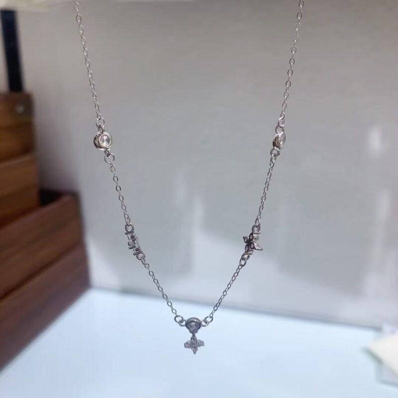 Sterling silver diamond 925 necklace - Image 10