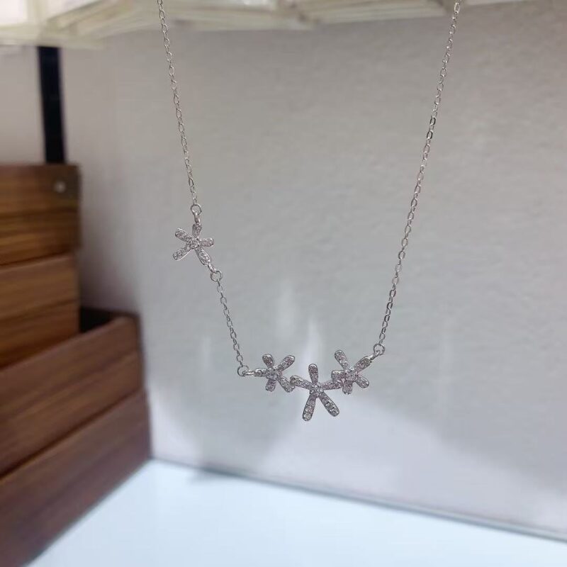 Sterling silver diamond 925 necklace - Image 8
