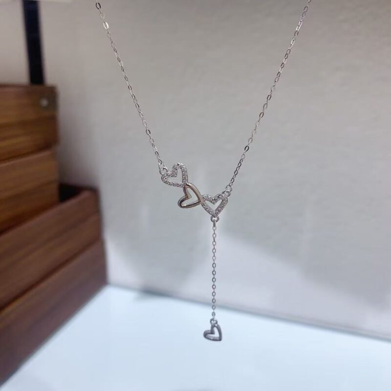 Sterling silver diamond 925 necklace - Image 7