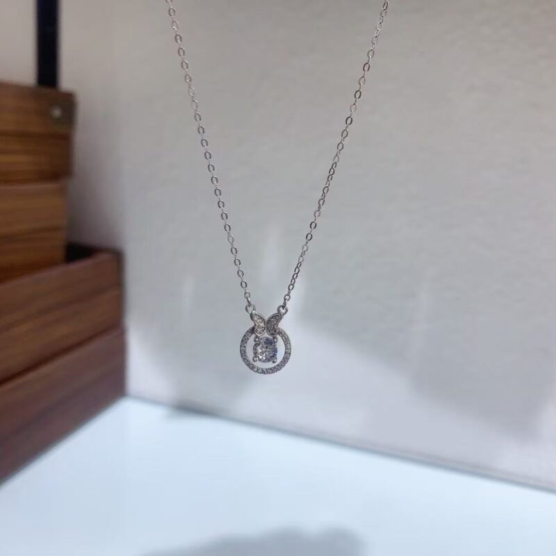 Sterling silver diamond 925 necklace - Image 6