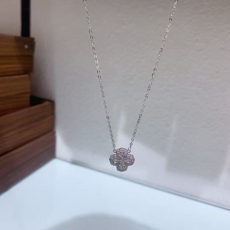 Sterling silver diamond 925 necklace - Image 4
