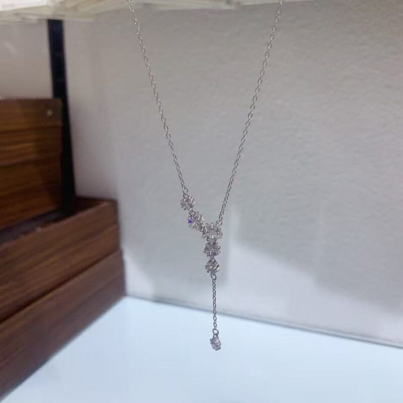 Sterling silver necklace fashion new style new sterling silver - Image 5