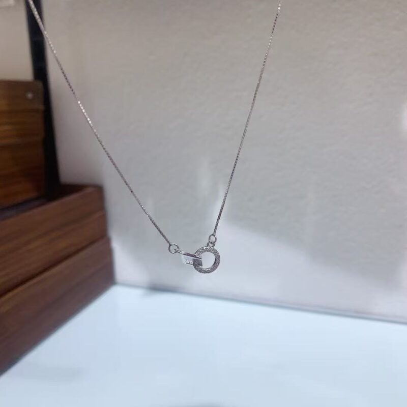 Sterling silver necklace fashion new style new sterling silver - Image 3