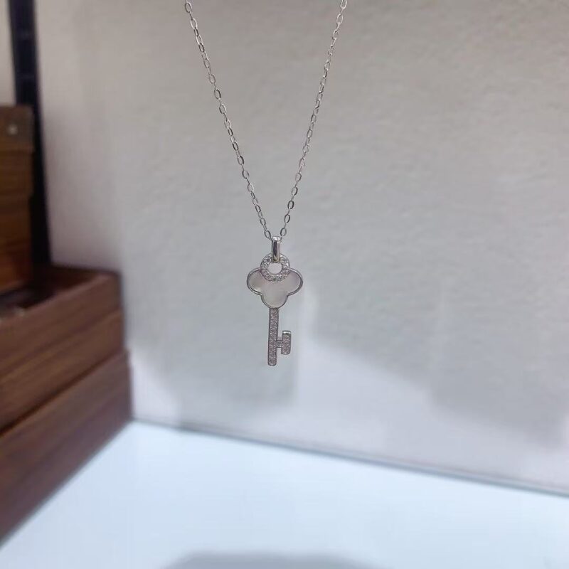 Sterling silver necklace fashion new style new sterling silver - Image 2